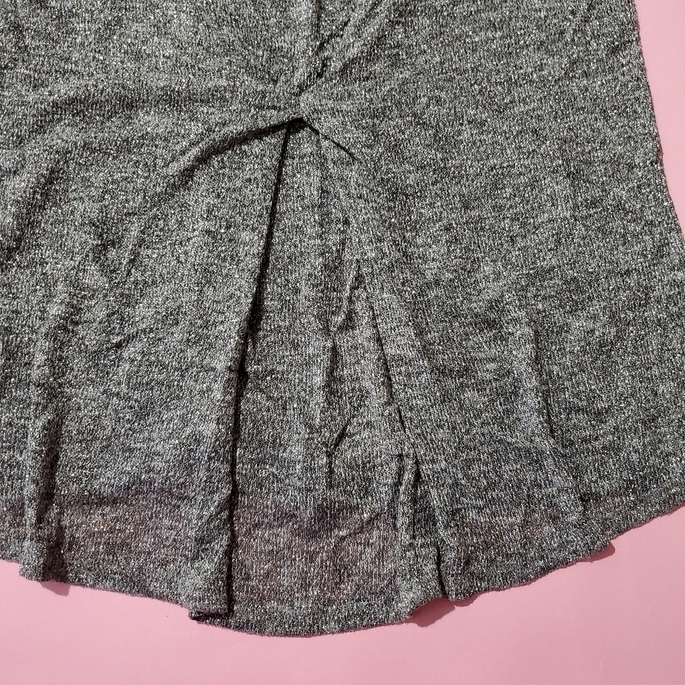 Forever 21 + Sparkle Glitter Knit Top Silver and Gold - Picture 5 of 8